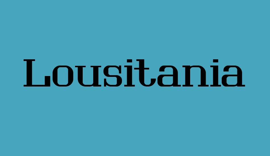 lousitania font big