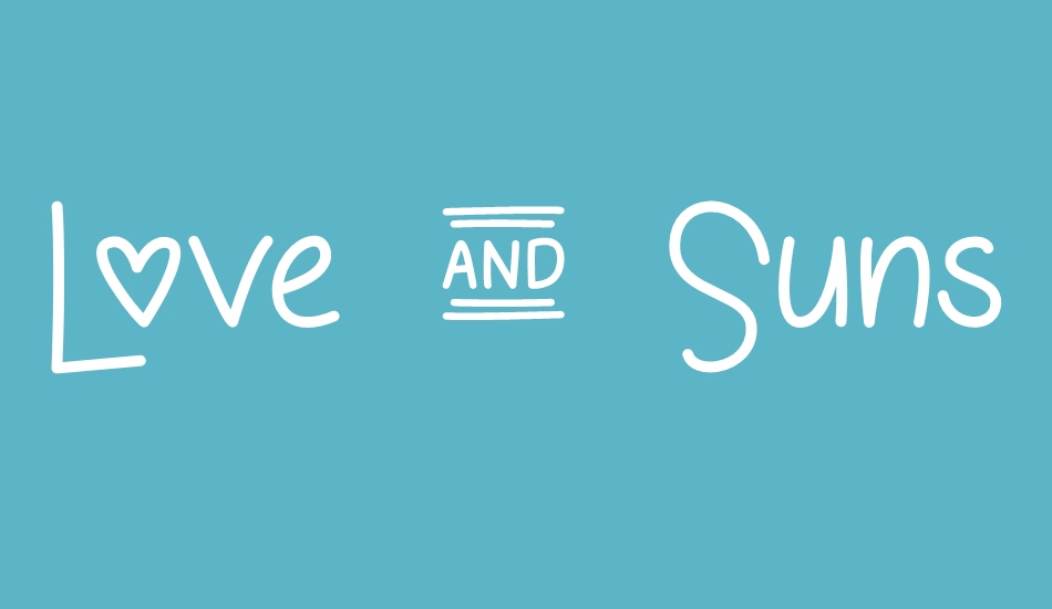 love-&-sunshine font big