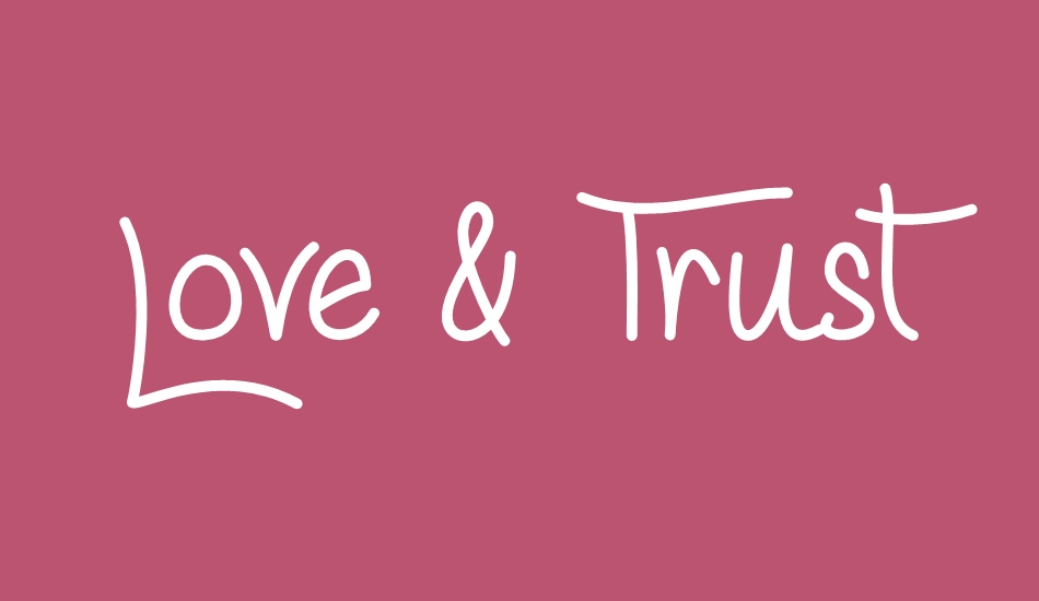 love-&-trust font big