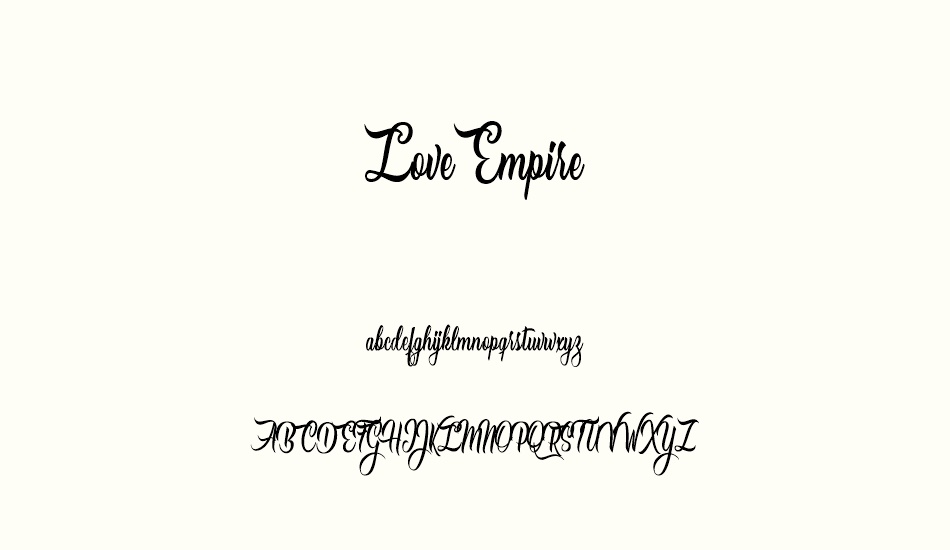 love-empire-personal-use font