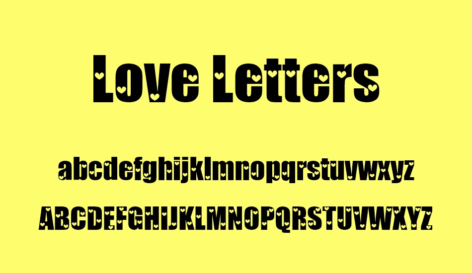 love-letters font