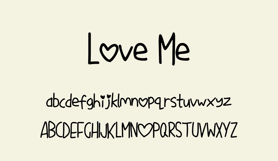 love-me font