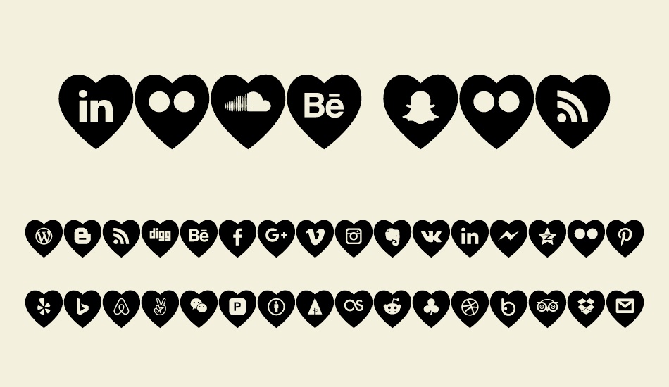 love-social-media font