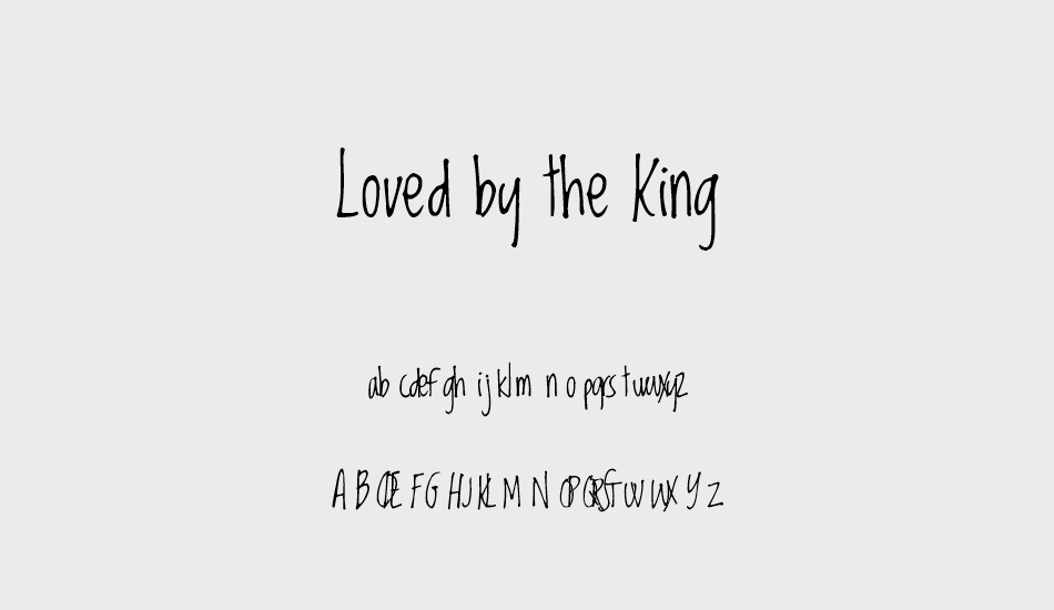 loved-by-the-king font