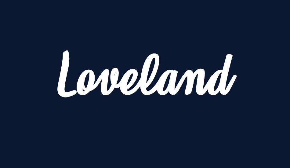 loveland-personal-use font big