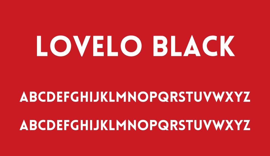lovelo-black font