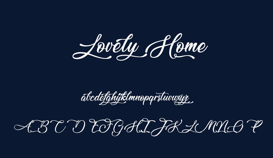 lovely-home font