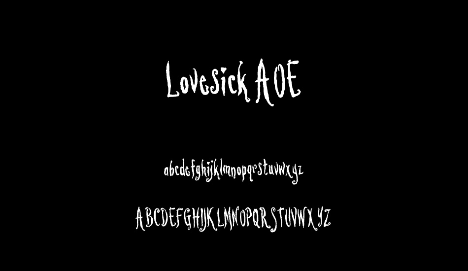 lovesick-aoe font