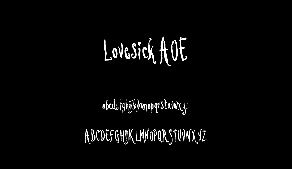 lovesick-aoe font