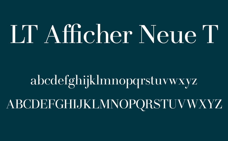 LT Afficher Neue font