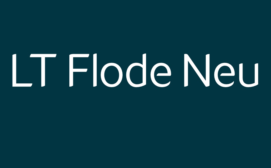 LT Flode Neue font big