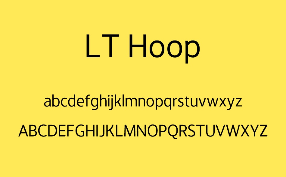 LT Hoop font
