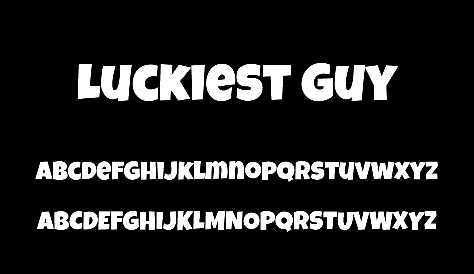 luckiest-guy font