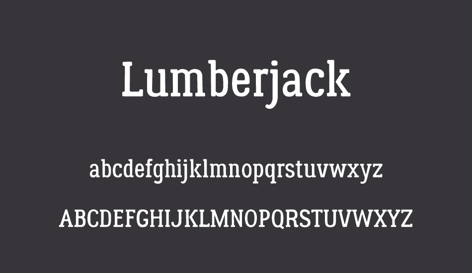 lumberjack font