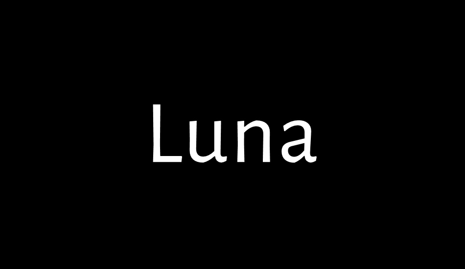 luna font big