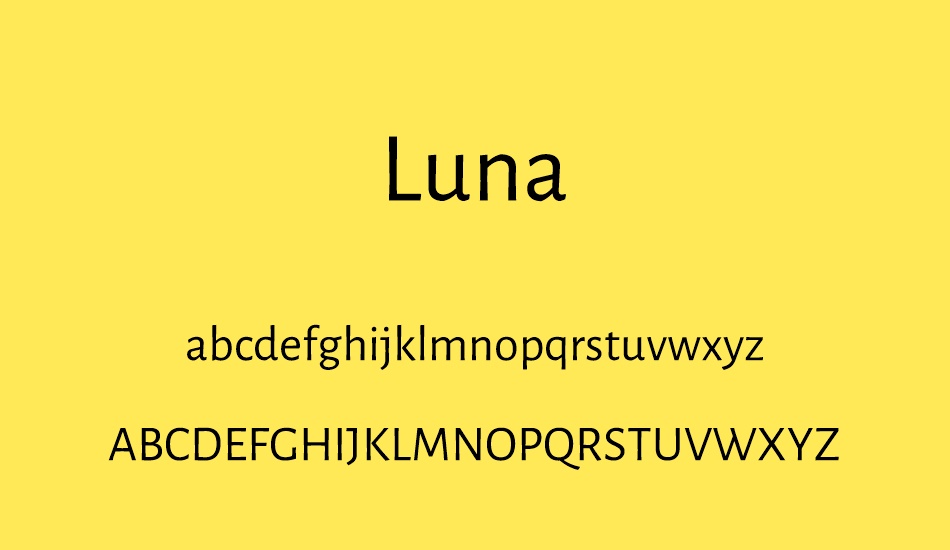 luna font