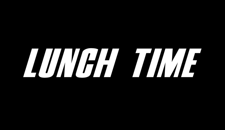 lunch-time font big