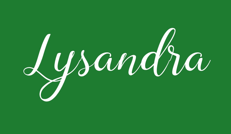 lysandra-demo font big