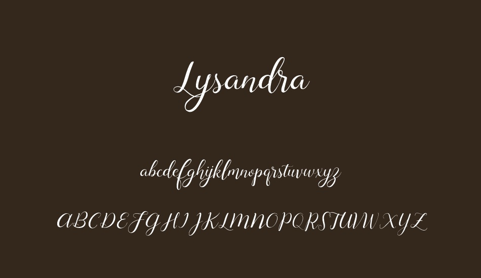 lysandra-demo font