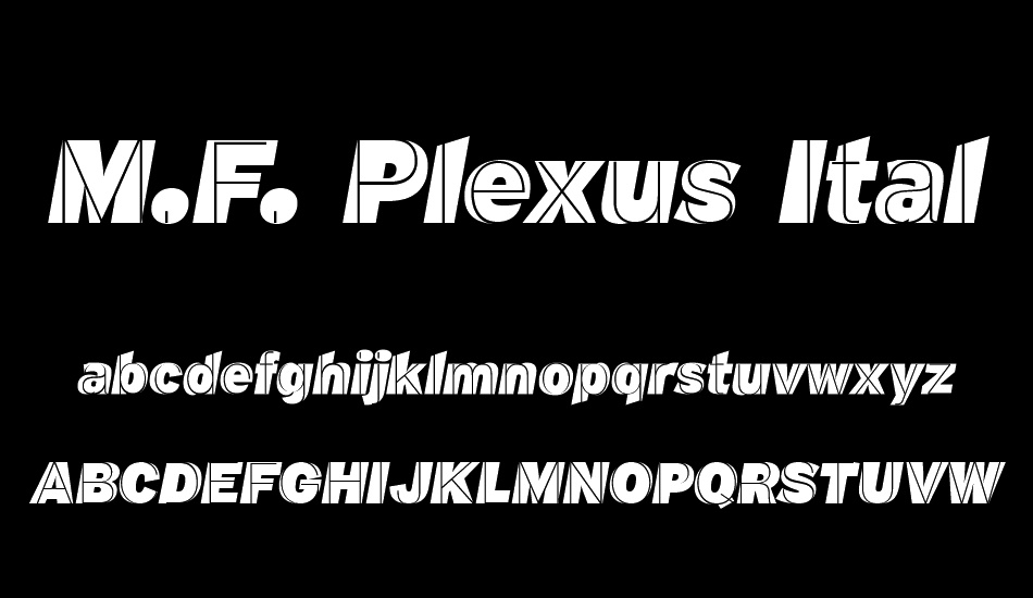 m-f--plexus-ıtalic font