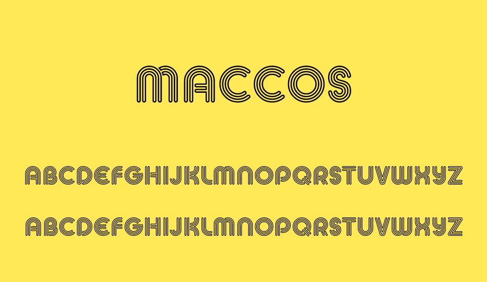 maccos-demo font