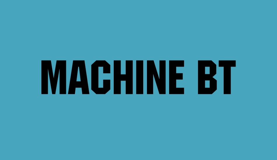 machine-bt font big