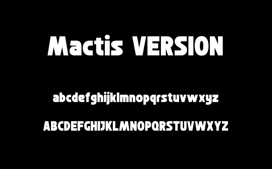 Mactis font