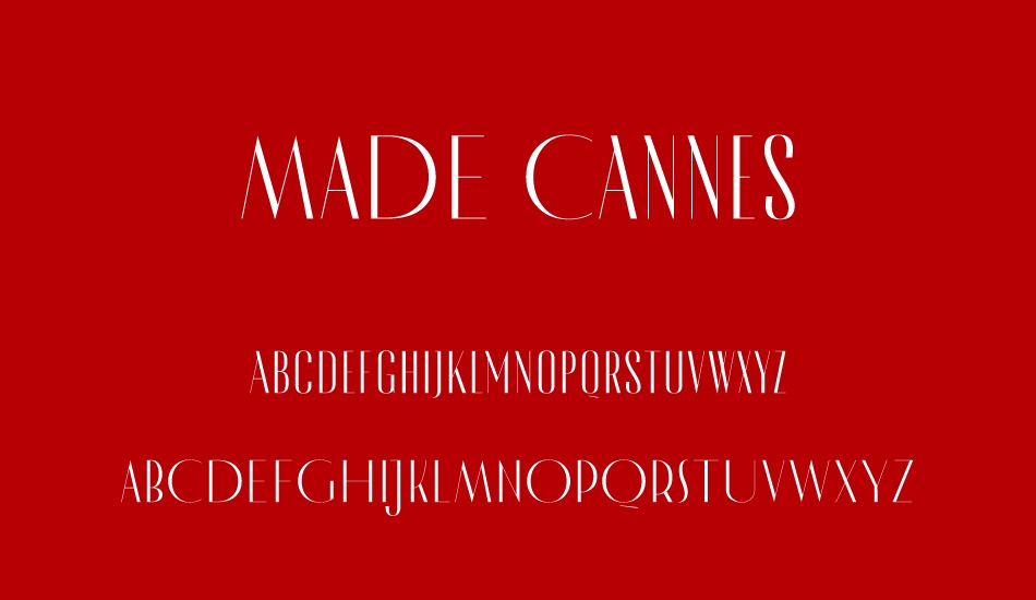made-cannes font