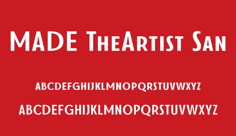 made-theartist-sans font