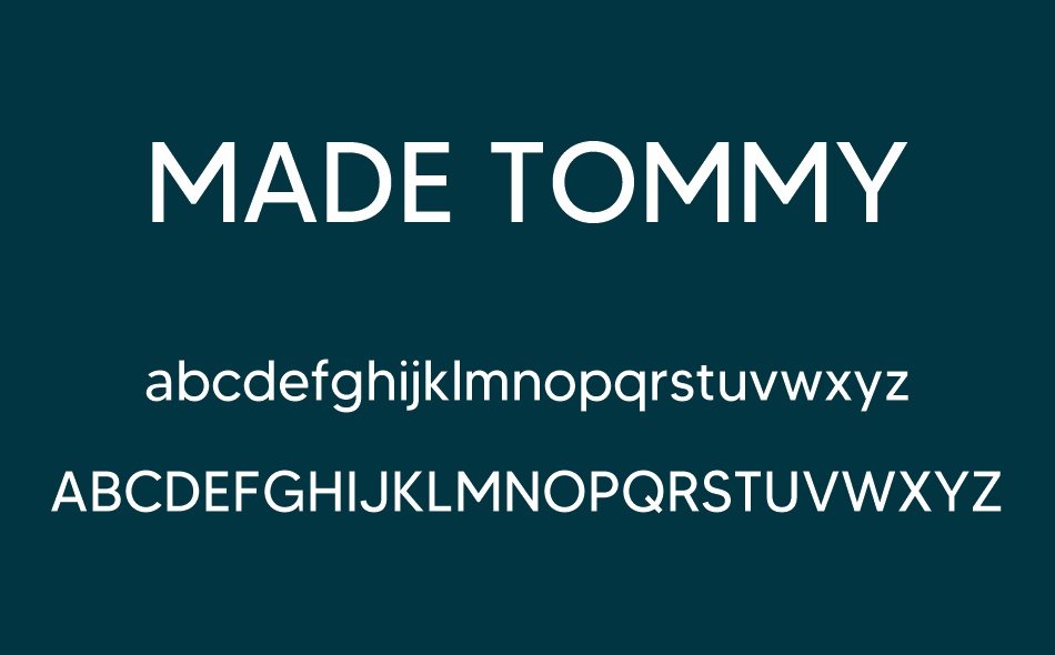 MADE Tommy font