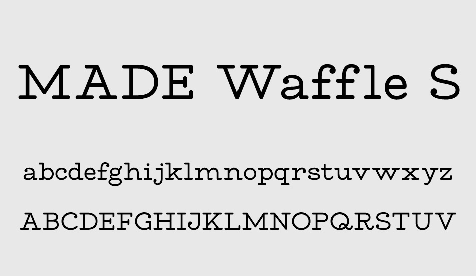 made-waffle-slab font