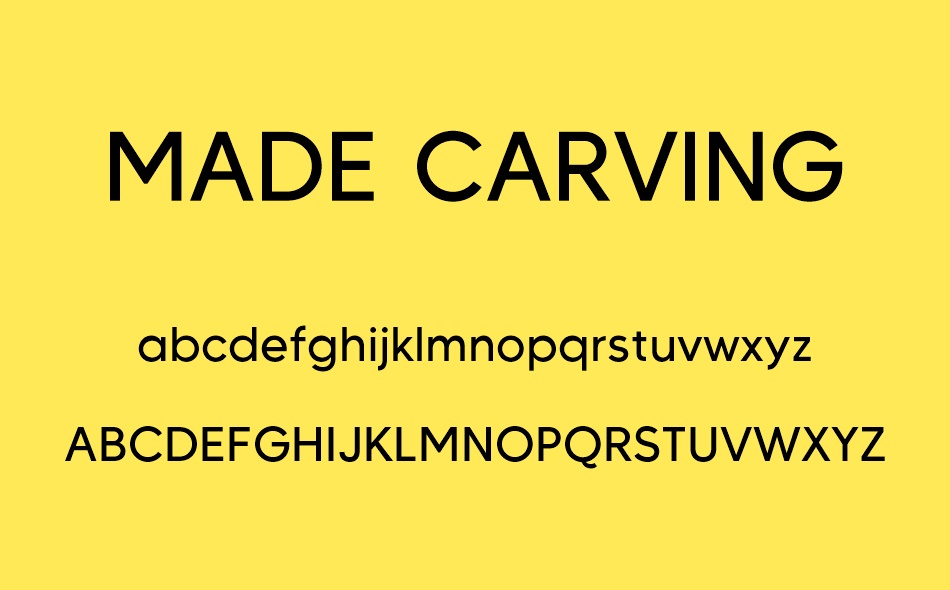 Made Carving font