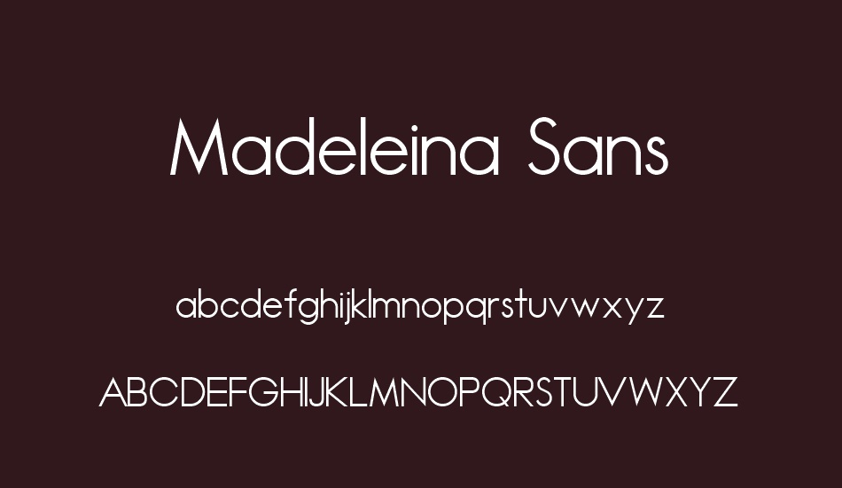 madeleina-sans font