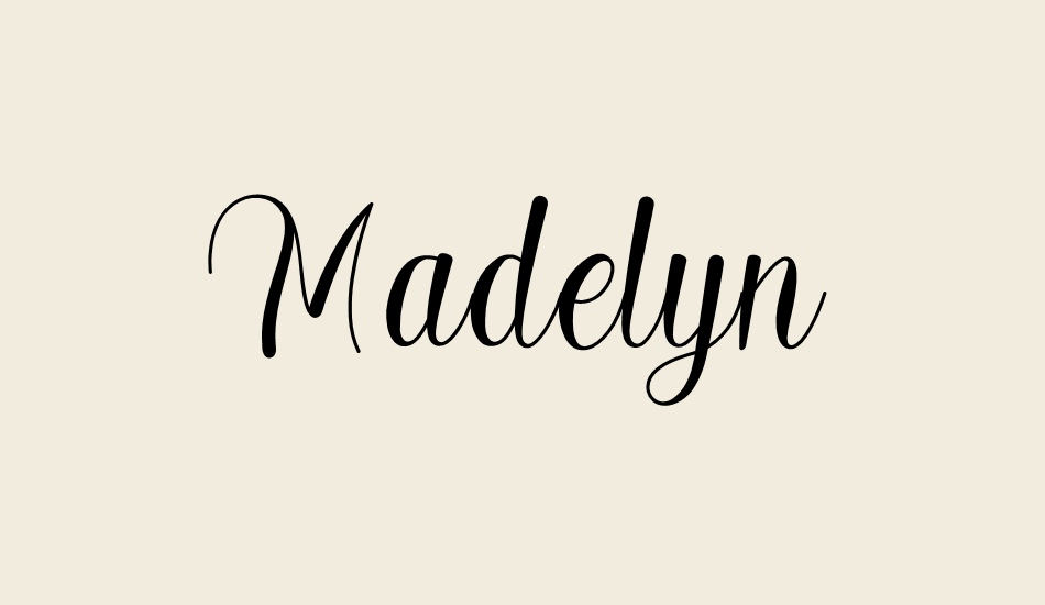 madelyn font big