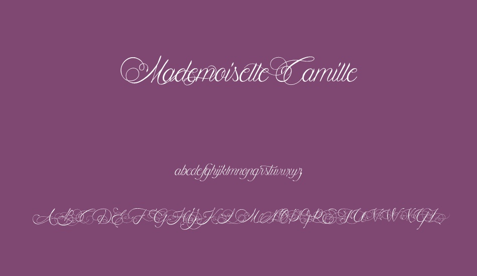 mademoiselle-camille font