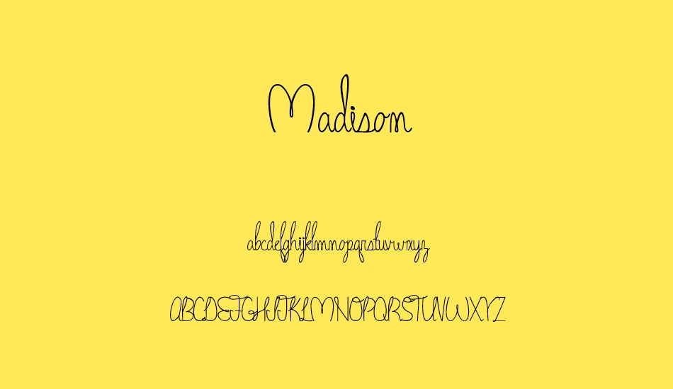 madison font