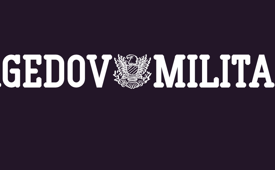 Magedov Military font big