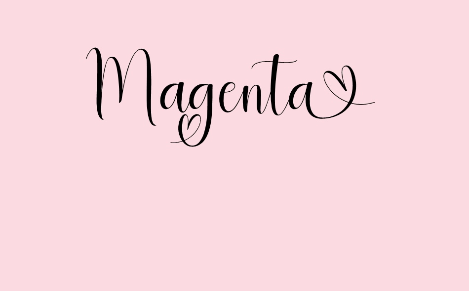 Magenta font big