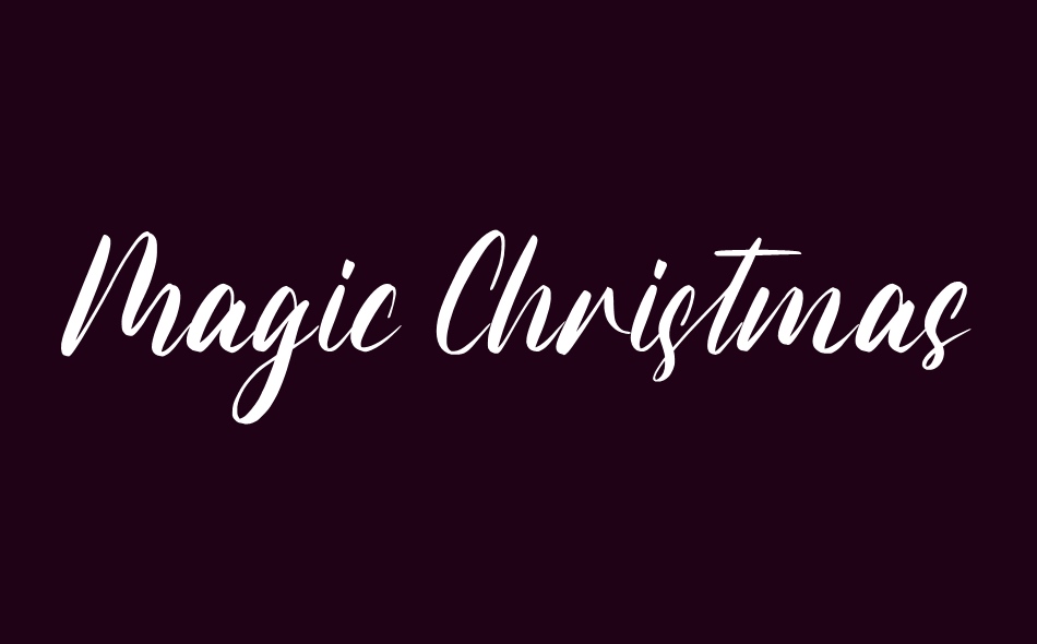 Magic Christmas font big