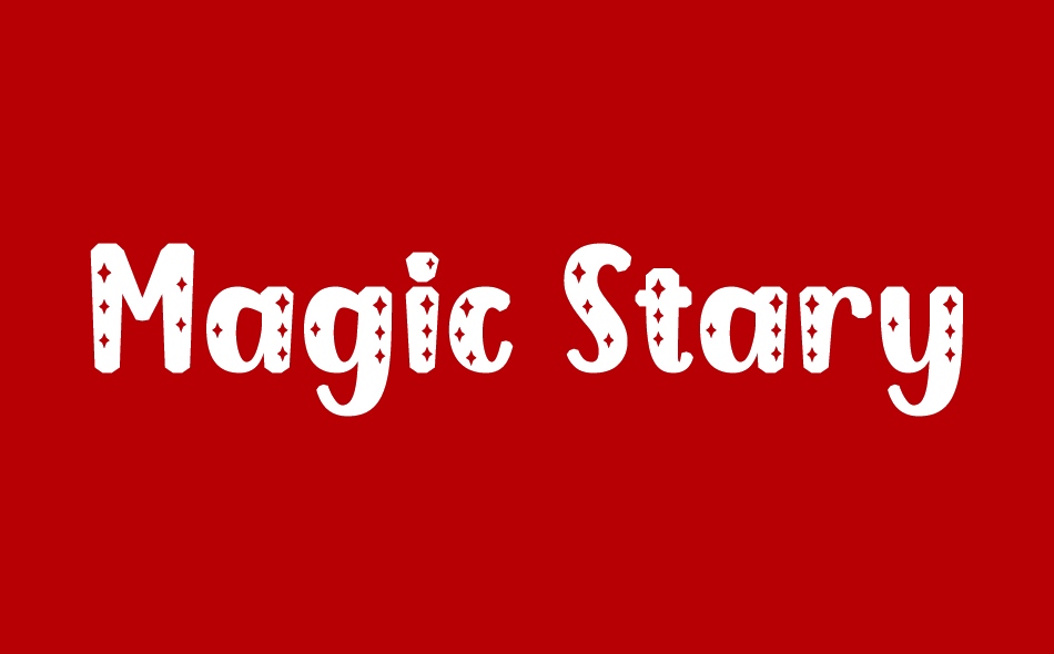 Magic Stary font big