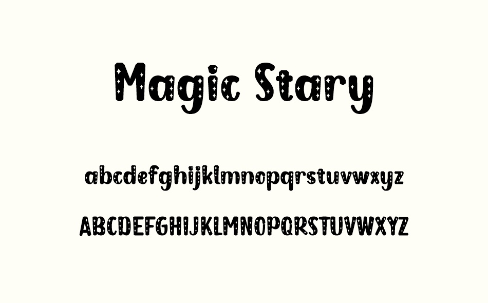 Magic Stary font