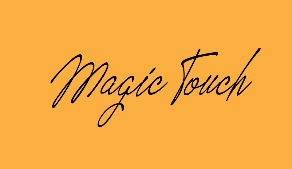 magic-touch-personal-use font big