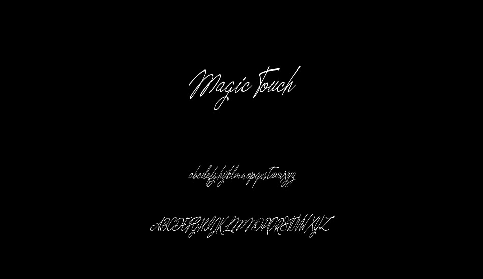 magic-touch-personal-use font