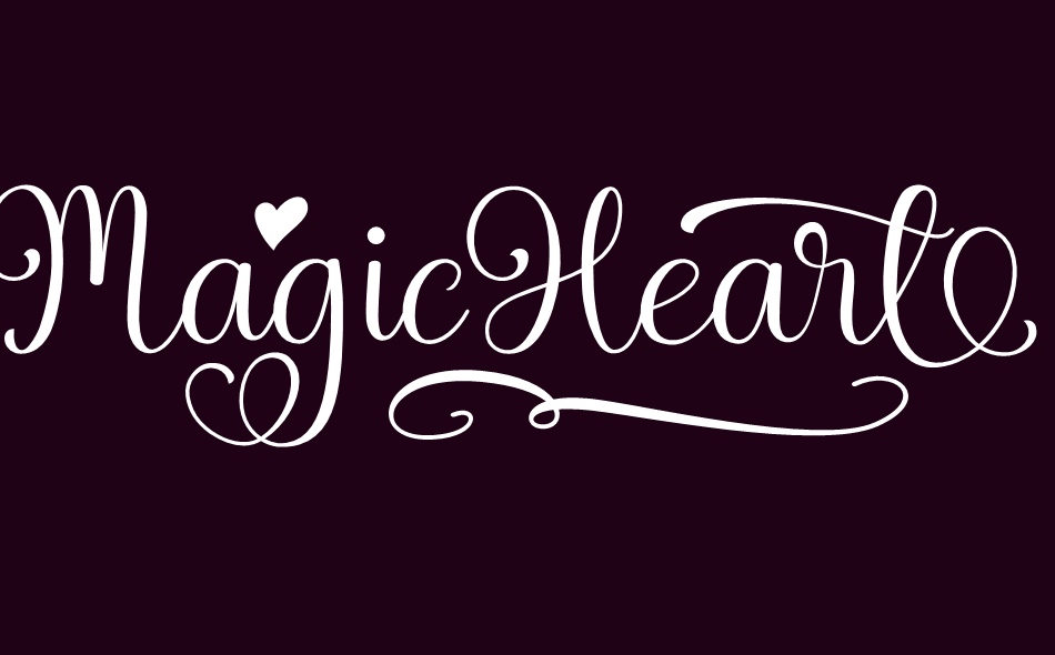 Magic Heart font big