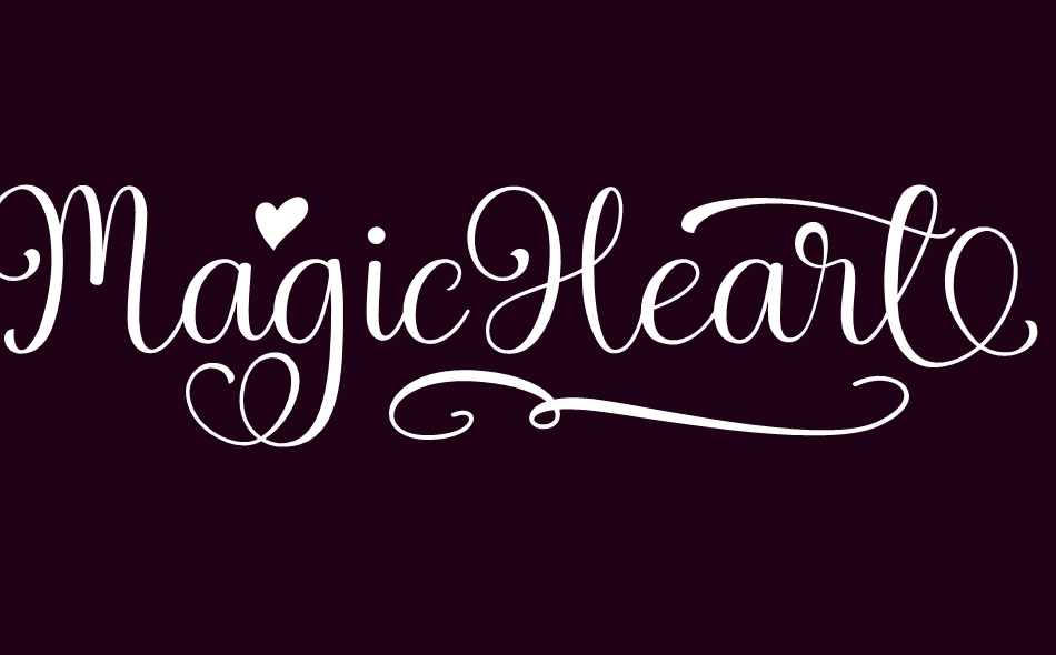 Magic Heart font big