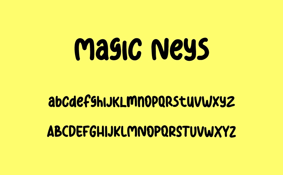 Magic Neys font