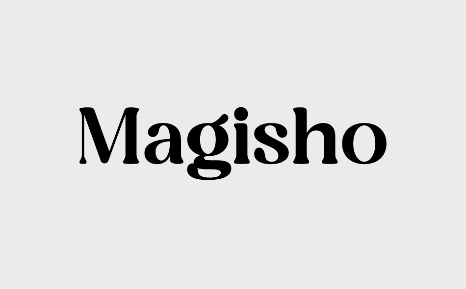 Magisho font big