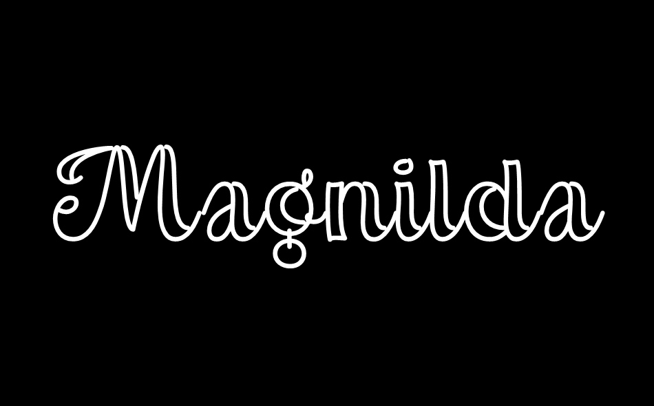 Magnilda font big