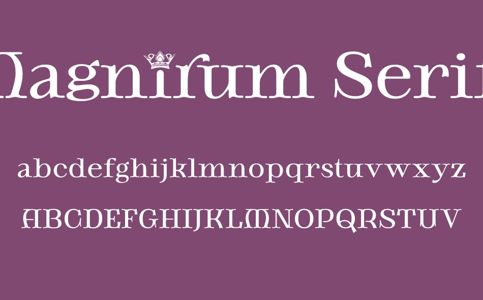 Magnirum Serif font