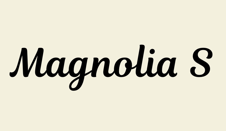 magnolia-script font big